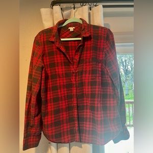 J. Crew - Red Fall Flannel Shirt